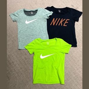 EUC NIKE TEES--LOT OF 3
